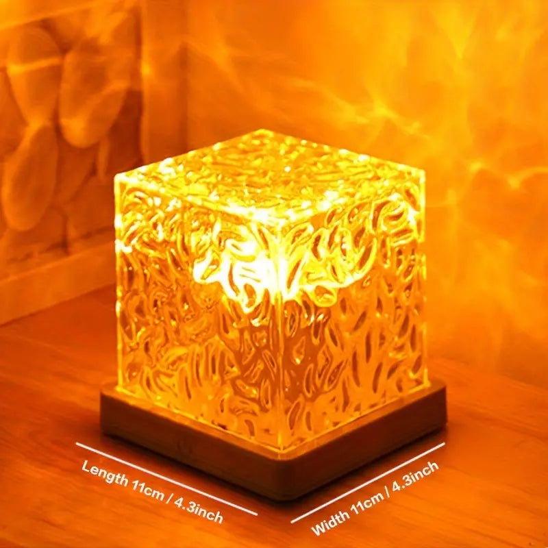 Water Ripple LED Night Light for Bedroom & Gaming Room