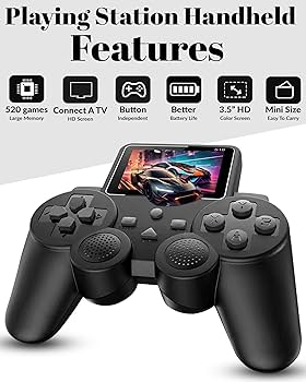 DXP S10 Retro Handheld Game Console – 520 Built-in Games