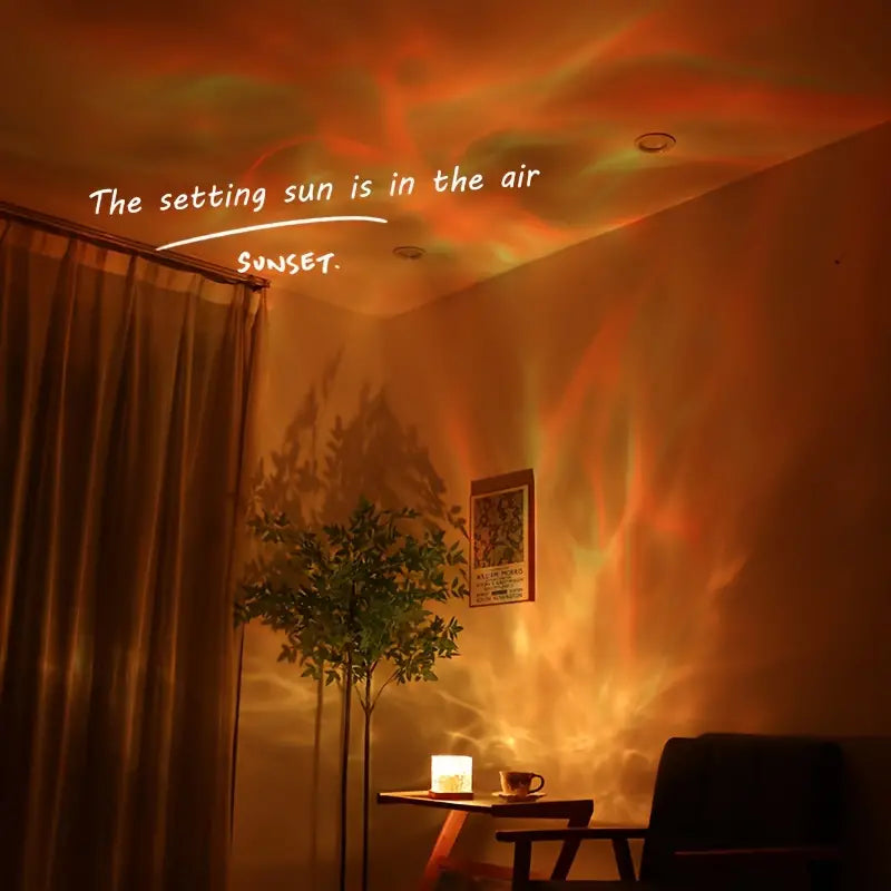 Water Ripple LED Night Light for Bedroom & Gaming Room