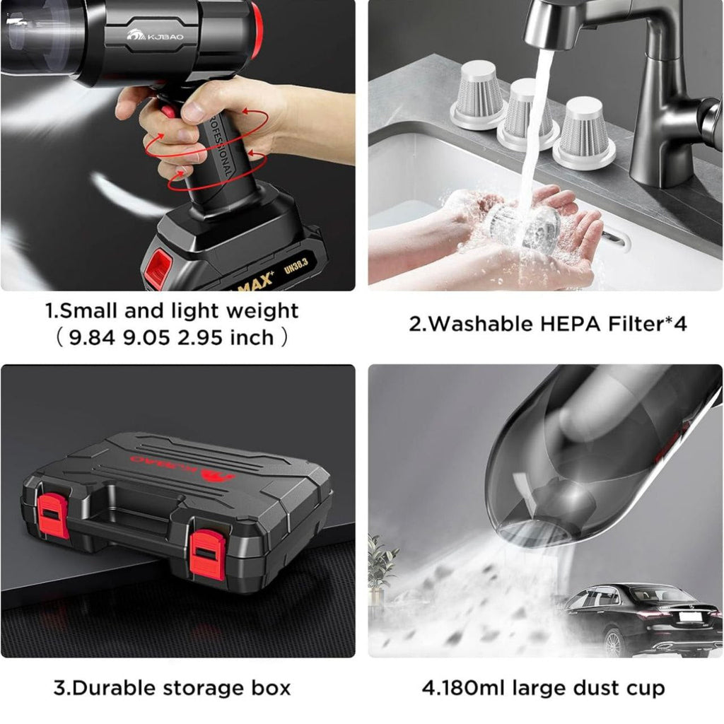 3-in-1 High Power Wireless Vacuum Cleaner – 18000PA