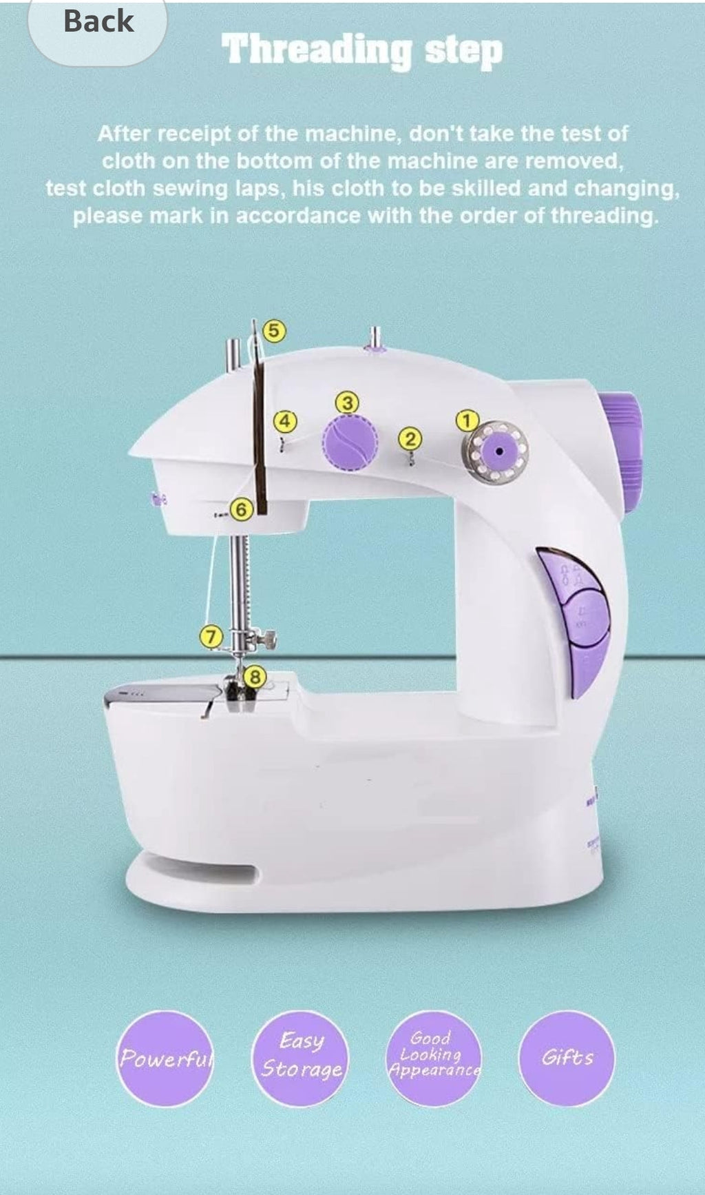 ORLOV® Portable Sewing Machine for Home