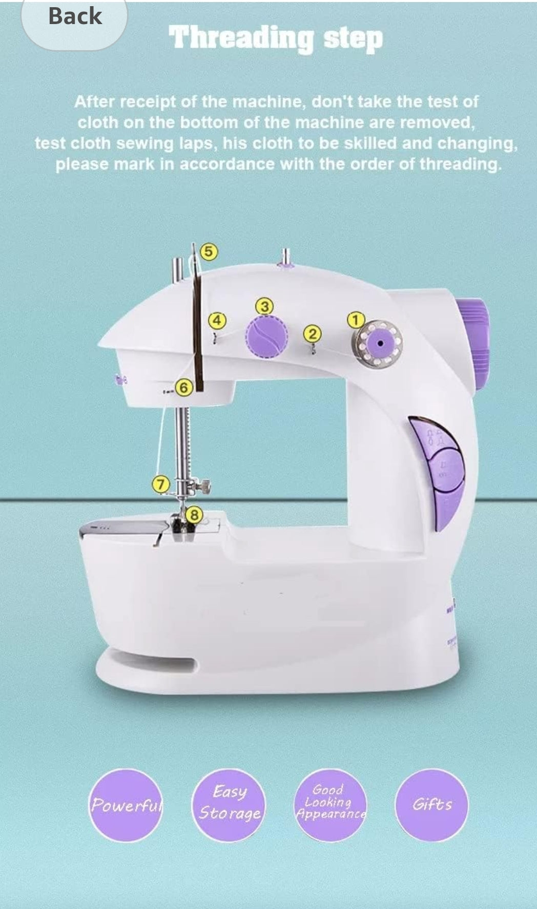 ORLOV® Portable Sewing Machine for Home