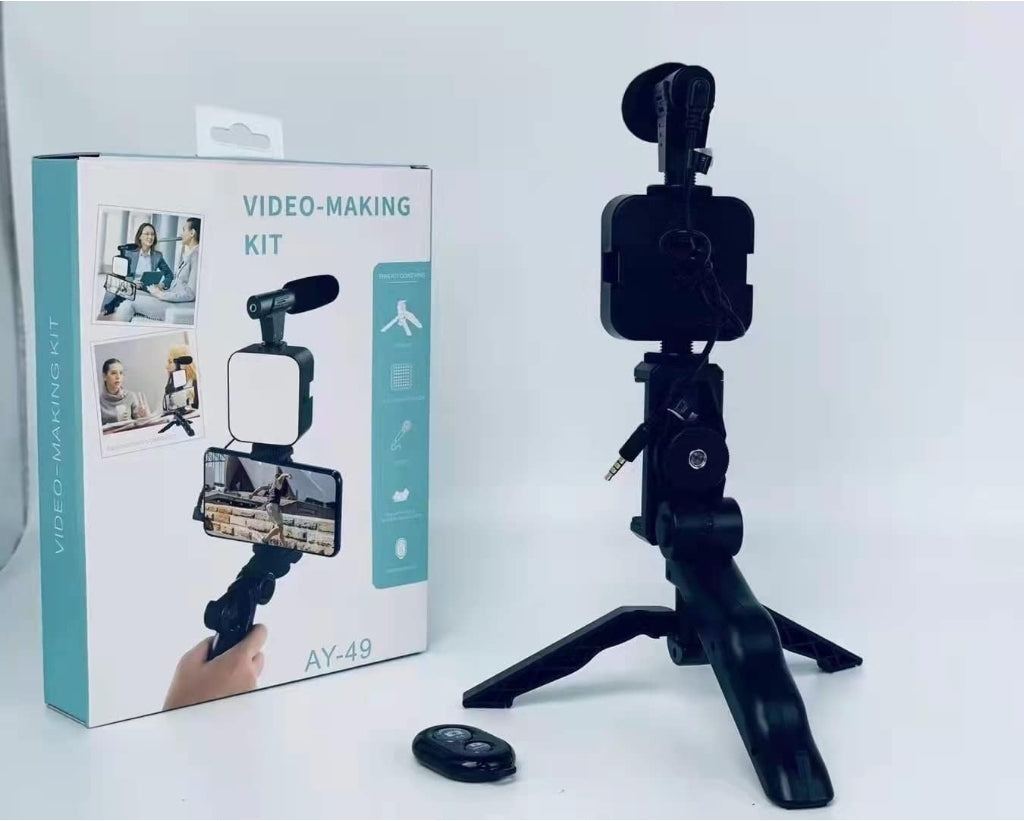 LOOX U-Rig Phone Vlogging Stabilizer Kit (Mic + Light)