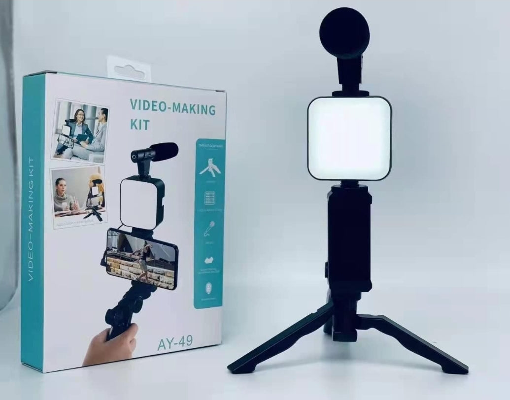 LOOX U-Rig Phone Vlogging Stabilizer Kit (Mic + Light)