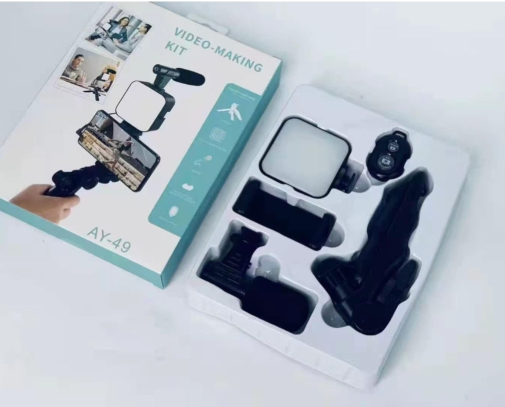 LOOX U-Rig Phone Vlogging Stabilizer Kit (Mic + Light)