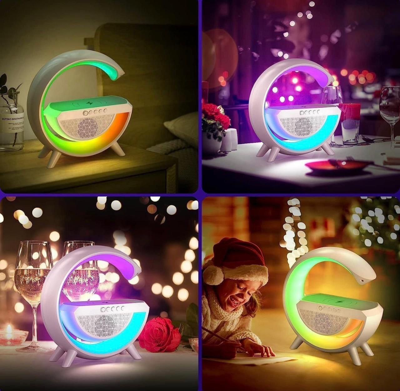 3-in-1 RGB Bluetooth Speaker with Fast Wireless Charging