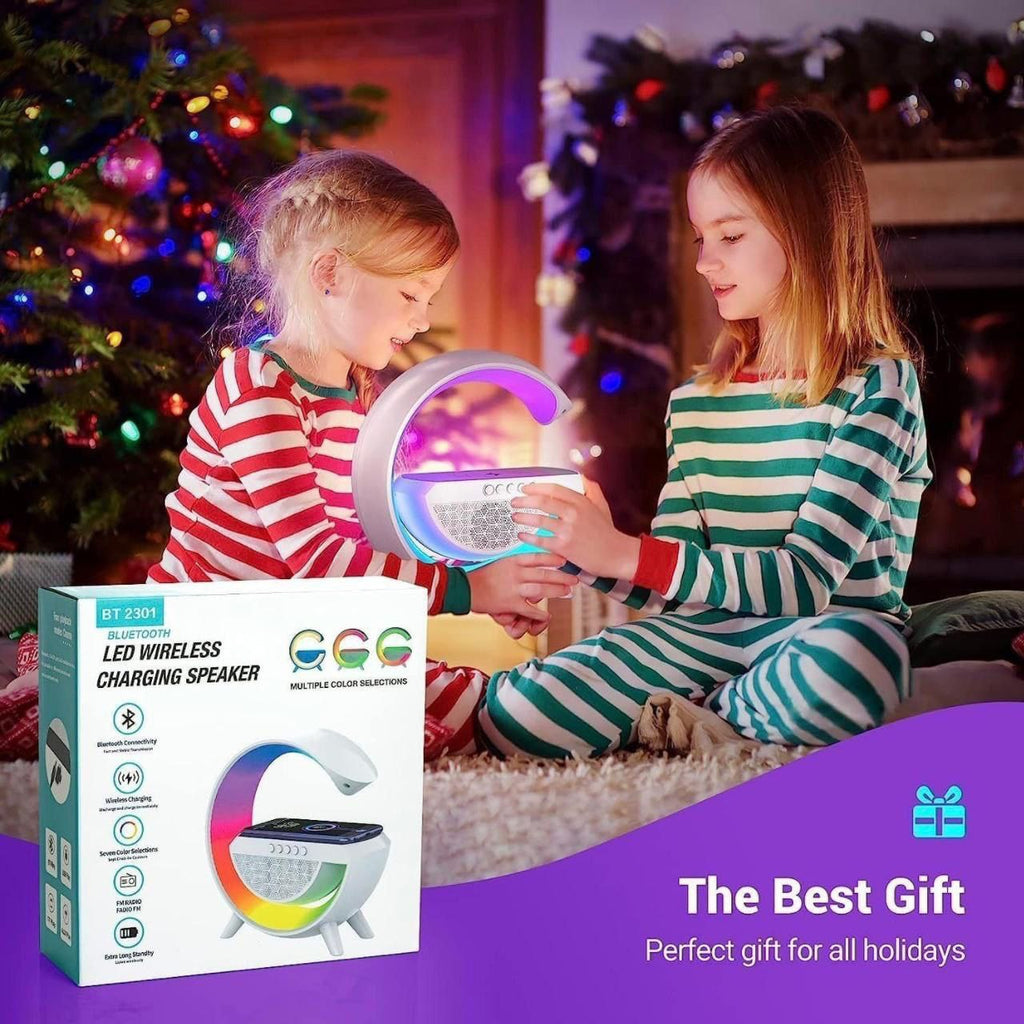 3-in-1 RGB Bluetooth Speaker with Fast Wireless Charging
