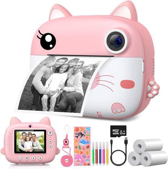 Kids Instant Print Camera with 2.5K Video