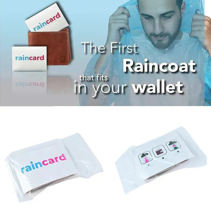 Unisex Emergency Pocket Raincoat – Waterproof Rain Card (Pack of 5)