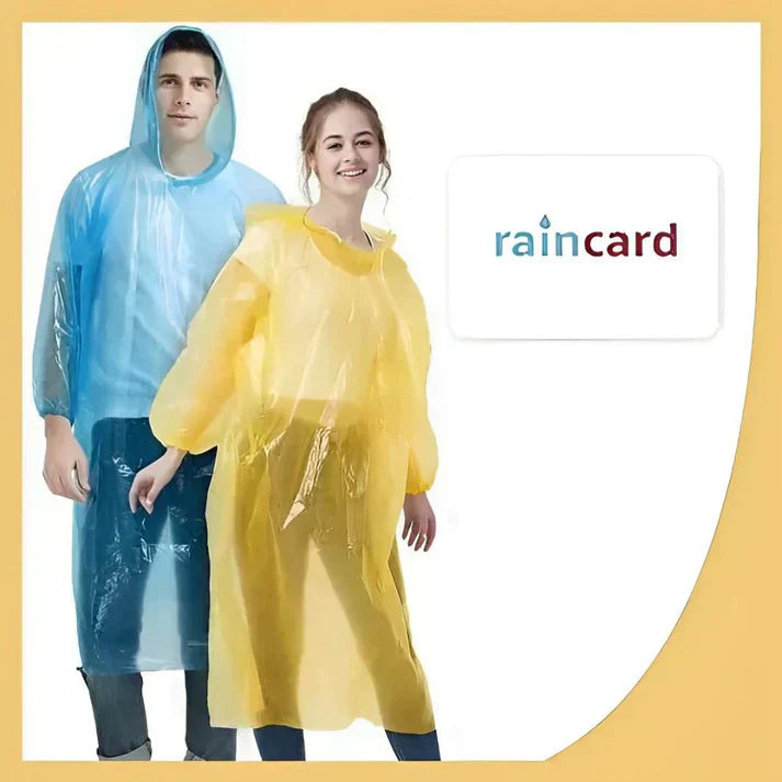 Unisex Emergency Pocket Raincoat – Waterproof Rain Card (Pack of 5)