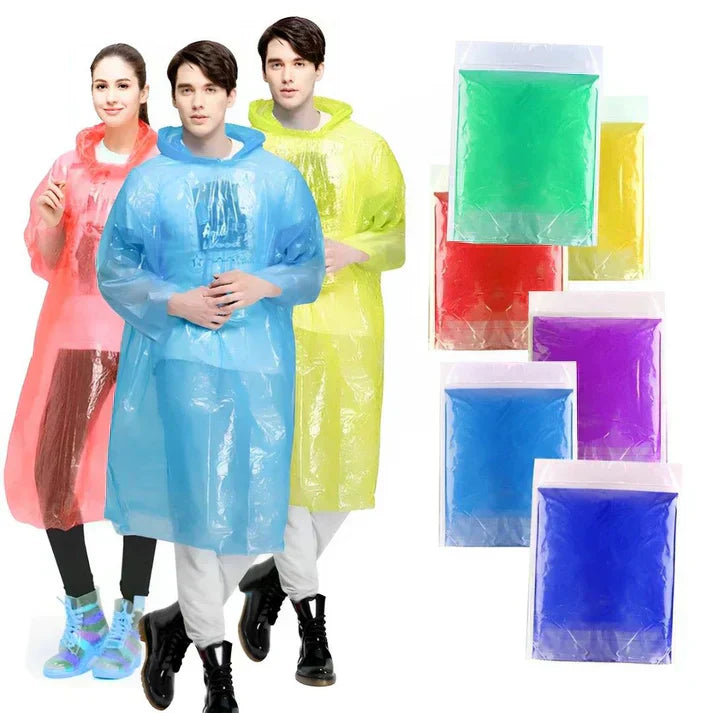 Unisex Emergency Pocket Raincoat – Waterproof Rain Card (Pack of 5)