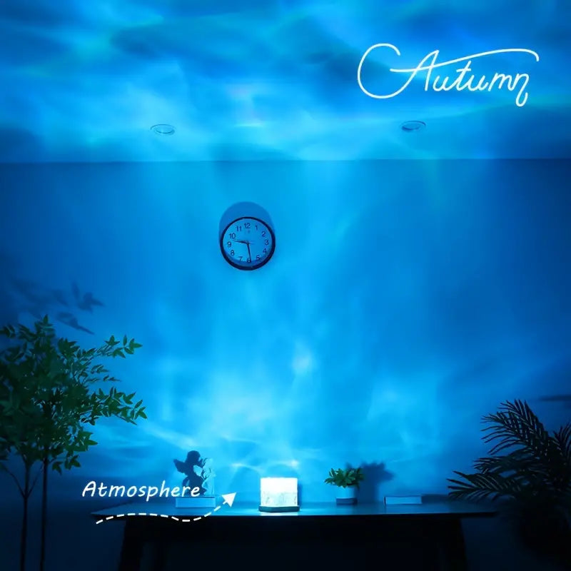Water Ripple LED Night Light for Bedroom & Gaming Room