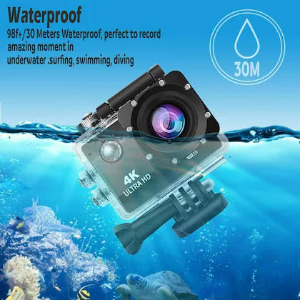 4K Waterproof Sports Action Camera – 16MP