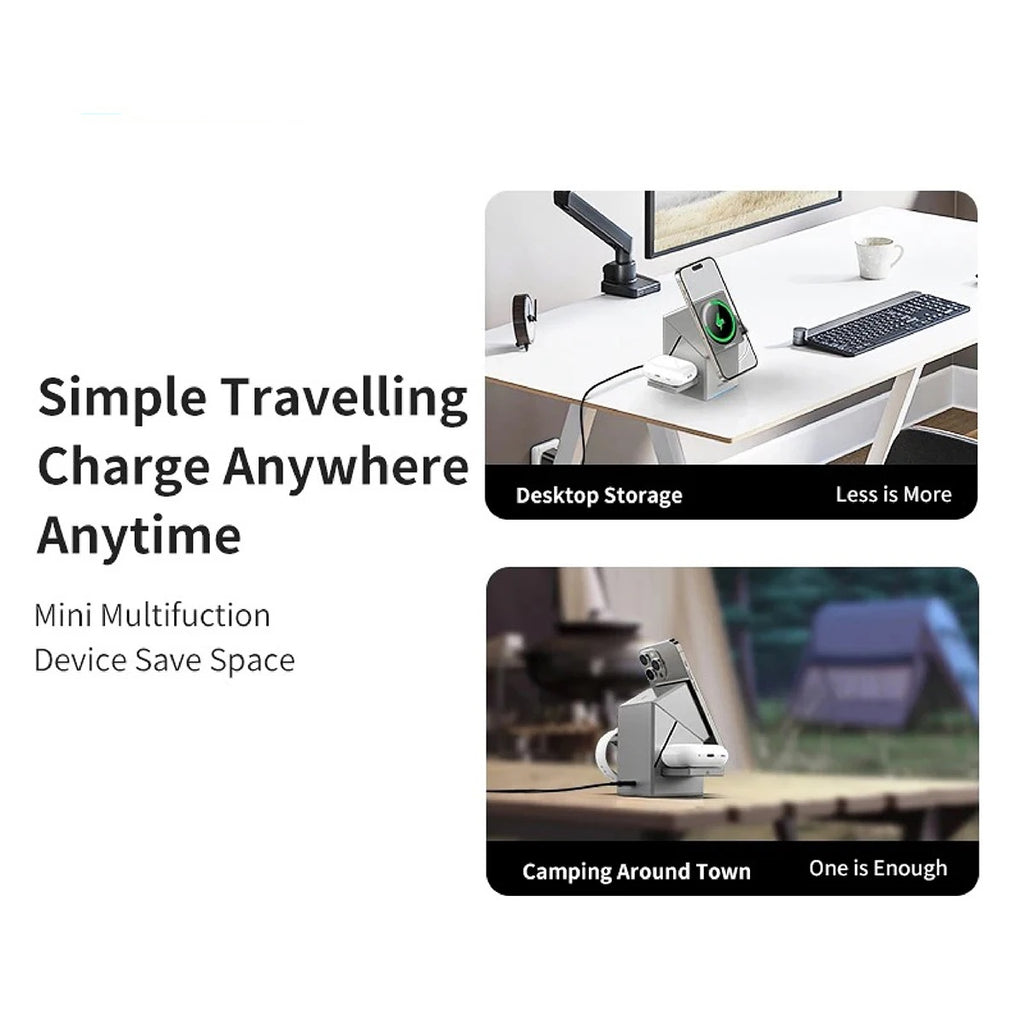 Multi-Form 3-in-1 Magnetic Wireless Charging Station