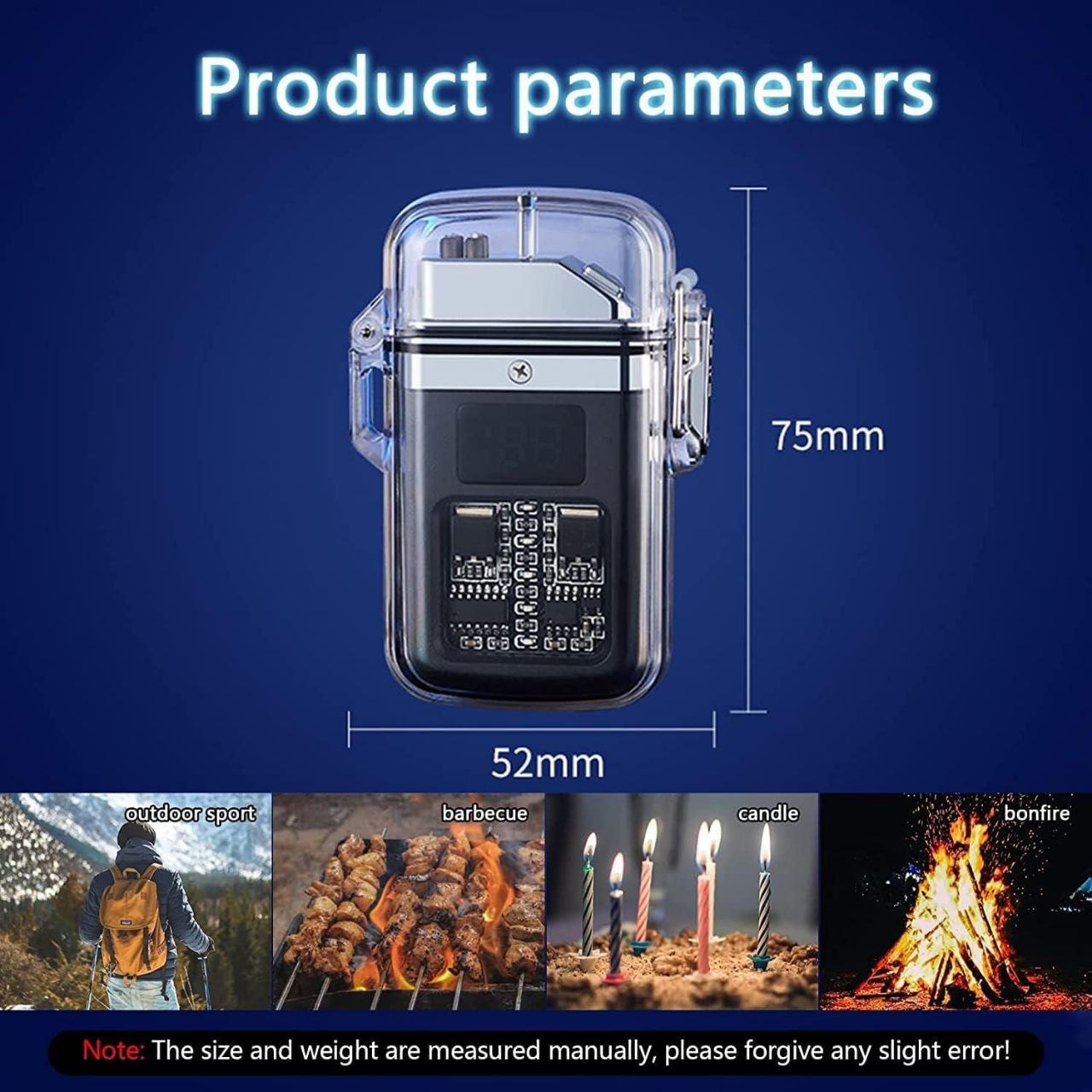 3-in-1 Rechargeable Plasma Lighter