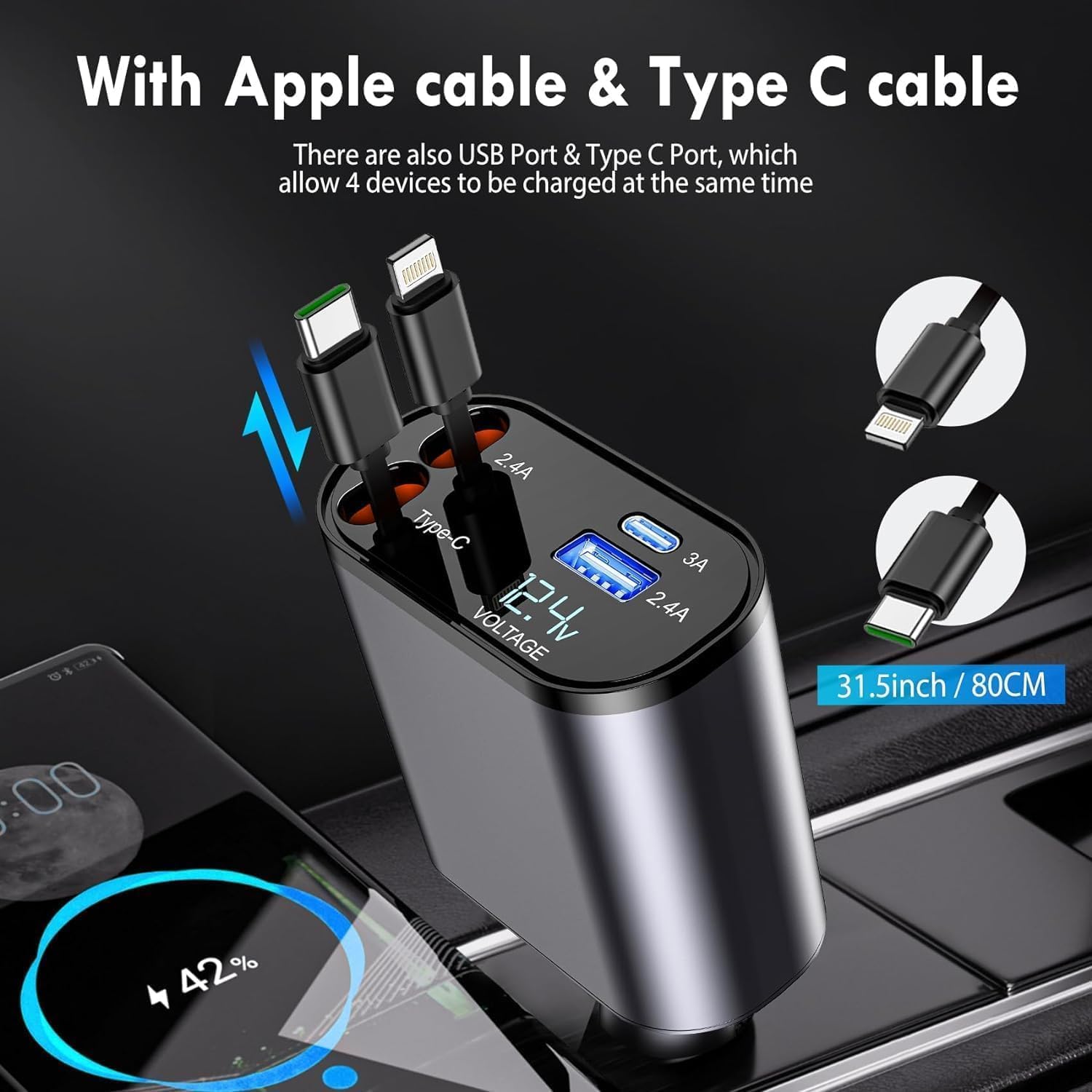 120W Fast Car Charger (2025 New Version)