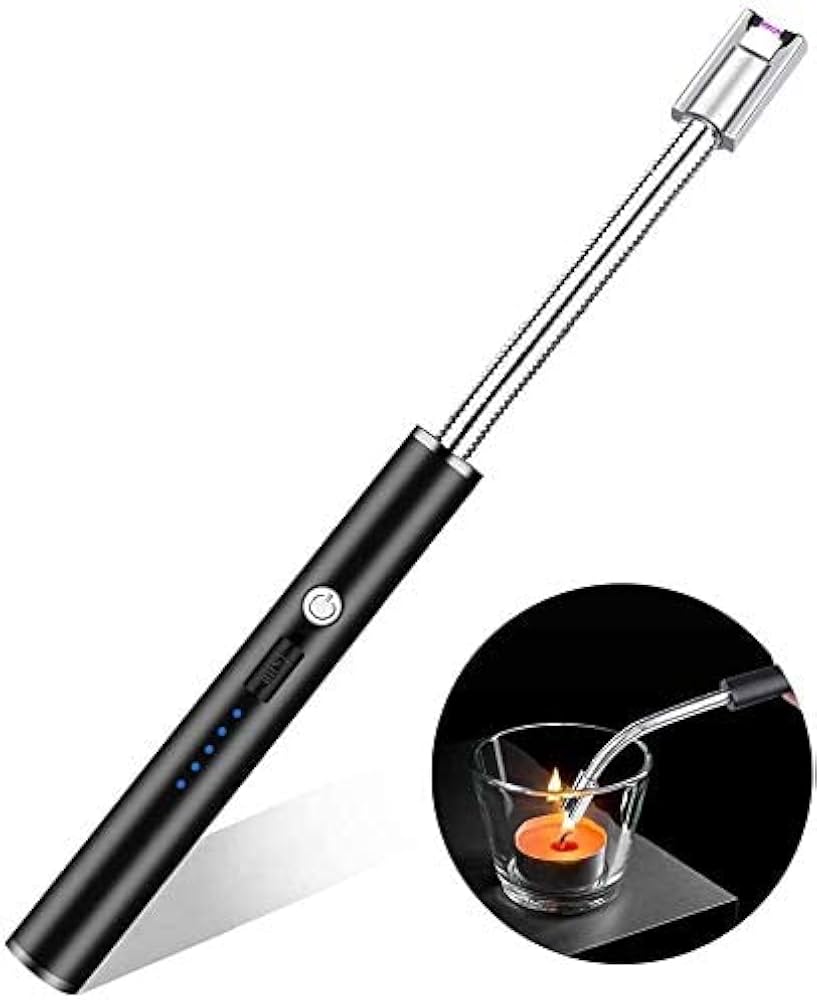 Rechargeable Plasma Arc Lighter – 360° Flexible Neck