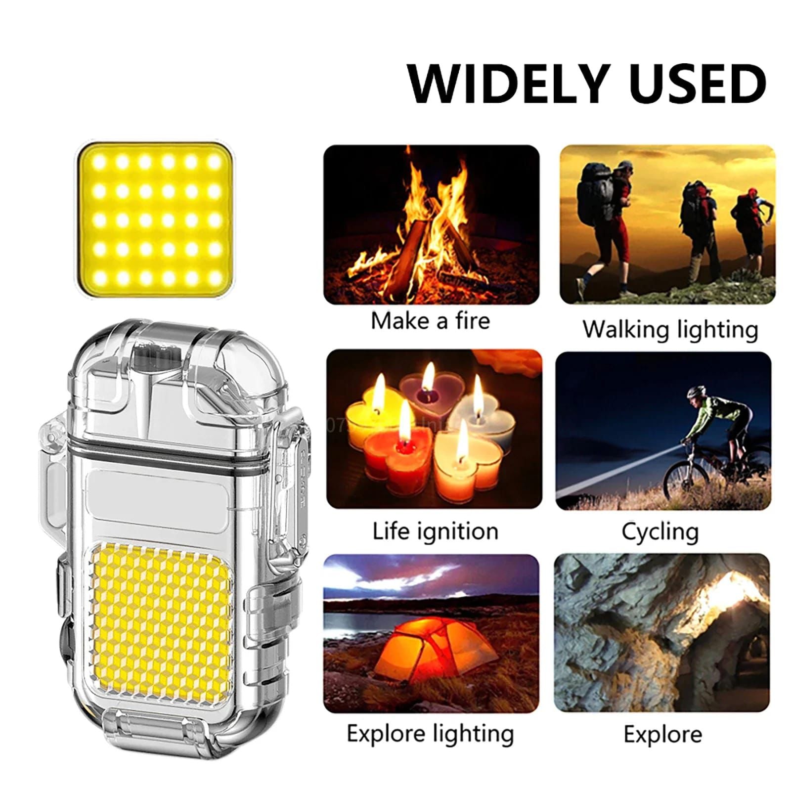 3-in-1 Rechargeable Plasma Lighter